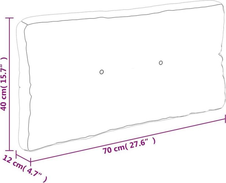 Actual product image vidaXL Palettenkissen (70 x 40 cm)