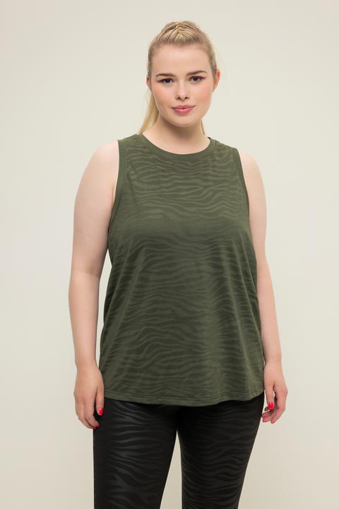 Produktbild Studio Untold Top, Ausbrenner-Jersey, Zebra-Muster (54)