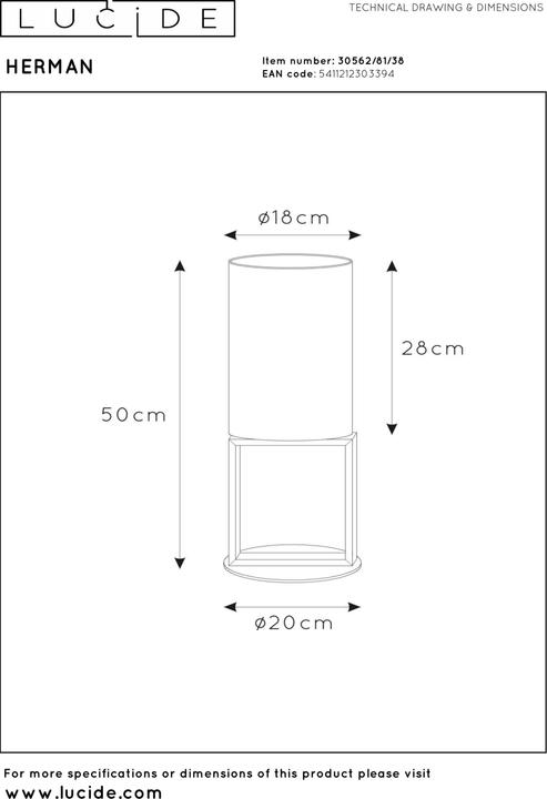 Produktbild Lucide Herman (E27)