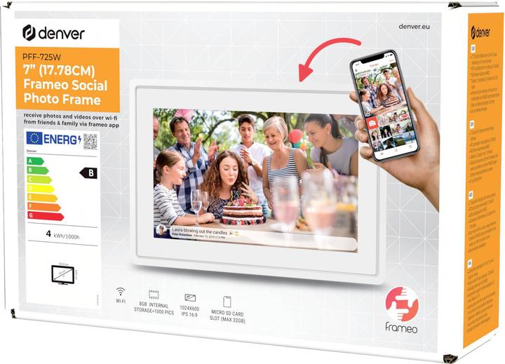 Image du produit Denver PFF-725W (7", 1024 x 600 pixels)