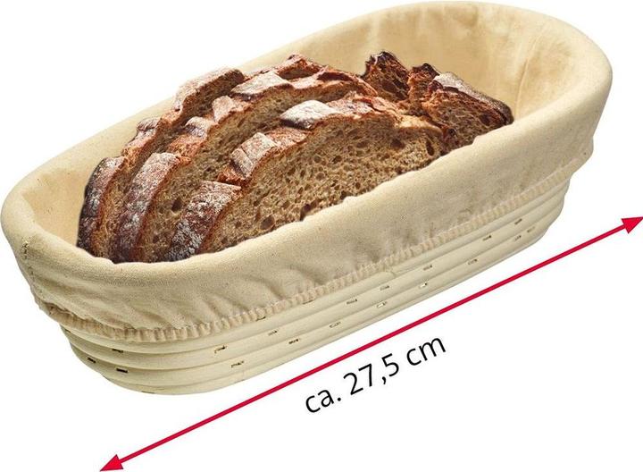 Actual product image Westmark Set of oval proofing baskets with cover 27.5 x 14 x 7.1 cm