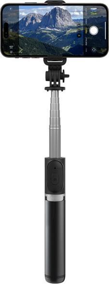 Produktbild Crong SelfieGo Lite – Kompaktes Bluetooth-Selfie-Stick-Stativ (schwarz) (Kunststoff)