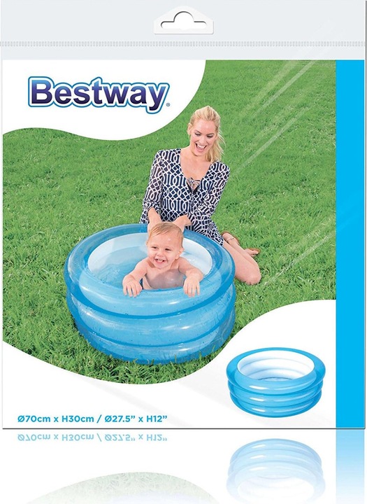 Actual product image Bestway Baby Pool Kiddie D70x30cm 2 assorted