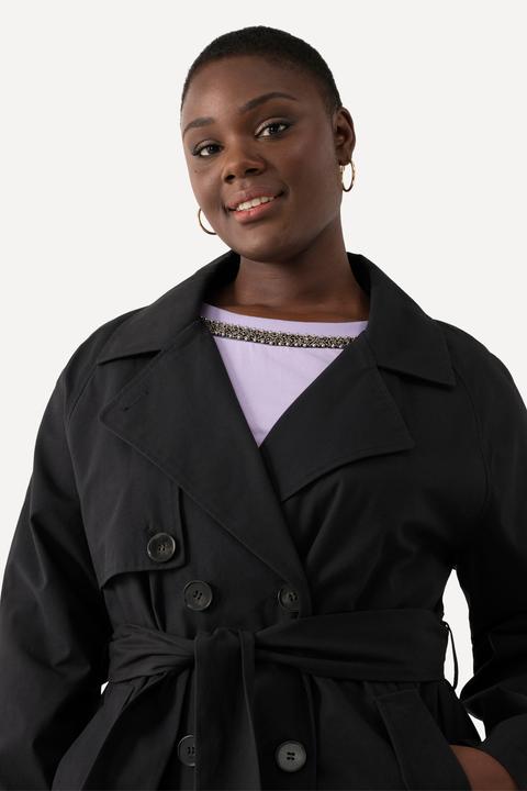 Produktbild Ulla Popken Trenchcoat, Reverskragen, Koller, Acetatfutter (42, 44)