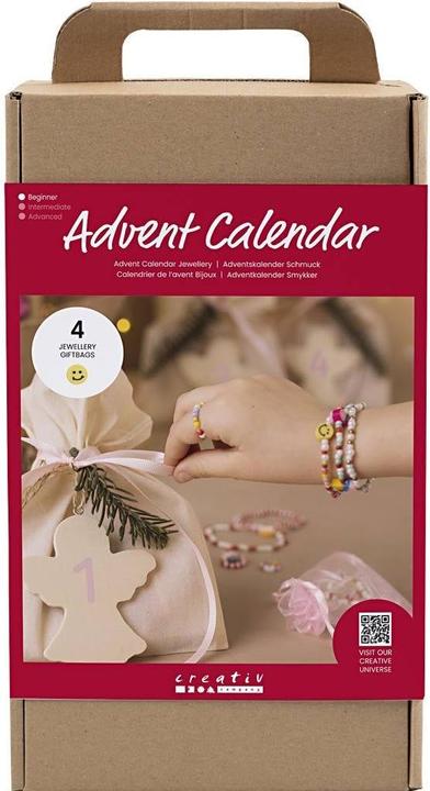 Image du produit Creativ Company Calendrier de l'Avent Kit de bricolage Bijoux, 4 pièces