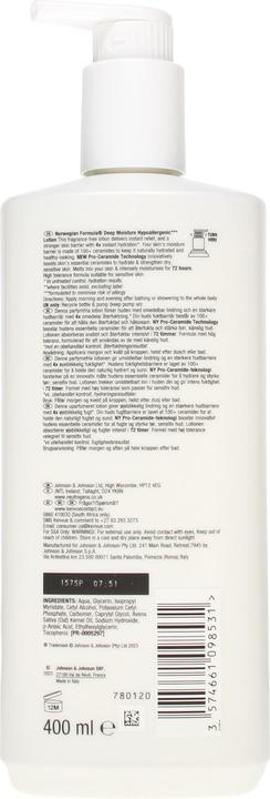 Immagine prodotto Neutrogena Lozione Corpo Ipoallergenica Idratazione Profonda 400 ml (Lozione corpo, 400 ml)