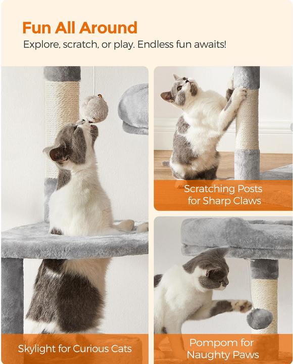 Image du produit Feandrea Meow (142 cm, Gris)