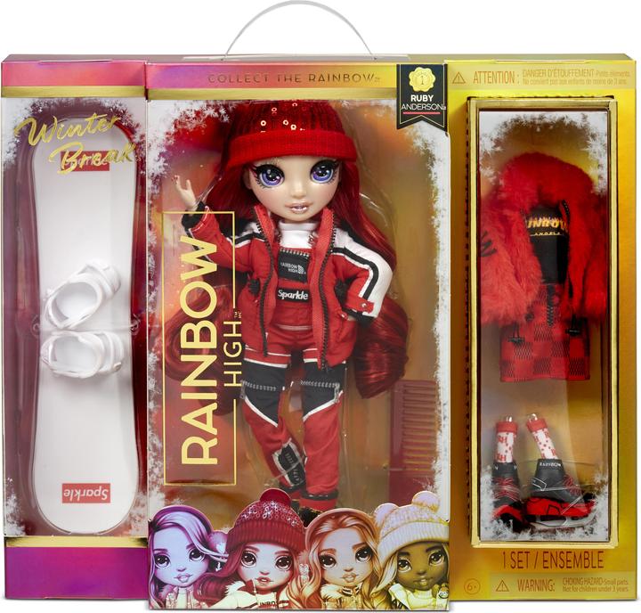 MGA Rainbow High- Winter Break Fashion Ruby