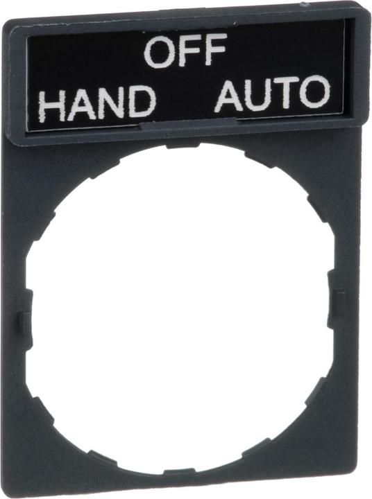 Produktbild Schneider Electric Std N/P Holder Mrkd: Hand-Off-Auto