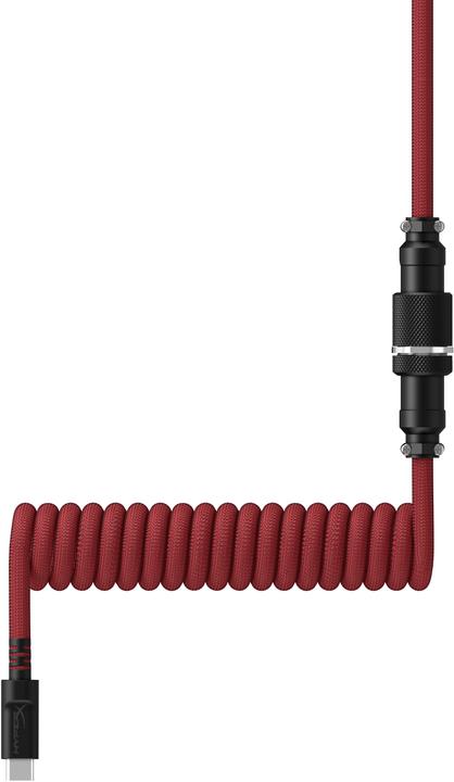 Produktbild HyperX USB-C Coiled Cable Red-Black (1.37 m, USB 3.0)
