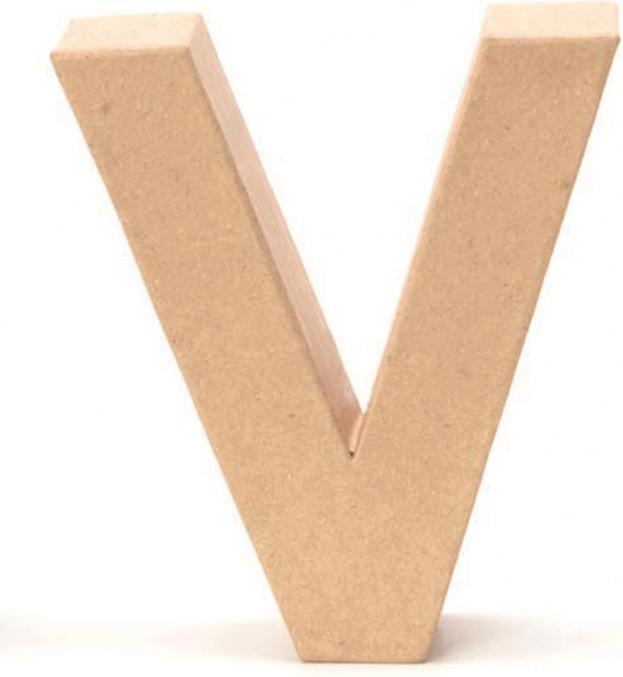 Immagine prodotto Glorex Lettera V di cartone 17,5X5,5cm