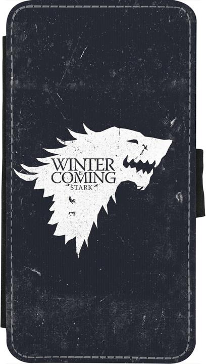 Produktbild PhoneLook Hülle Wallet schwarz Winter is coming Stark (Apple iPhone X, Apple iPhone XS)