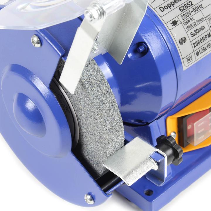 Produktbild Wiltec Doppelschleifer 150W Ø125mm Schleifmaschine Schleifer Schleifbock (Doppelschleifer, 150 W)