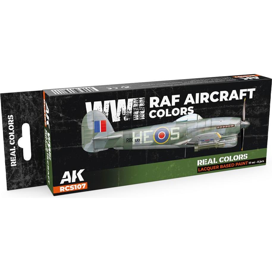 AK Interactive, Künstlerfarbe + Bastelfarbe, WWII RAF Aircraft Colors SET
