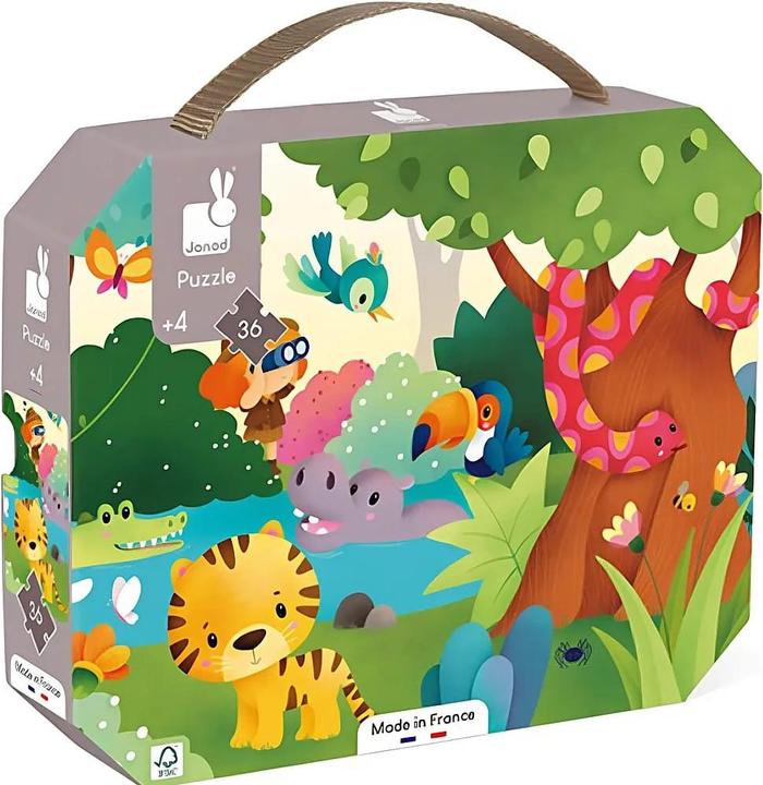 Produktbild Janod Puzzle Wildtiere (36 Teile)