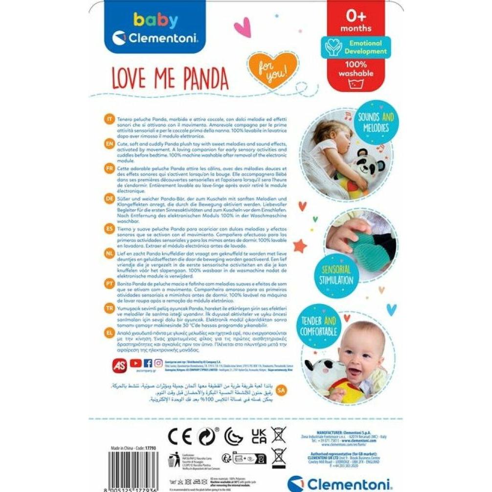 Thumbnail - Clementoni Przytulanka interaktywna panda (27 cm)