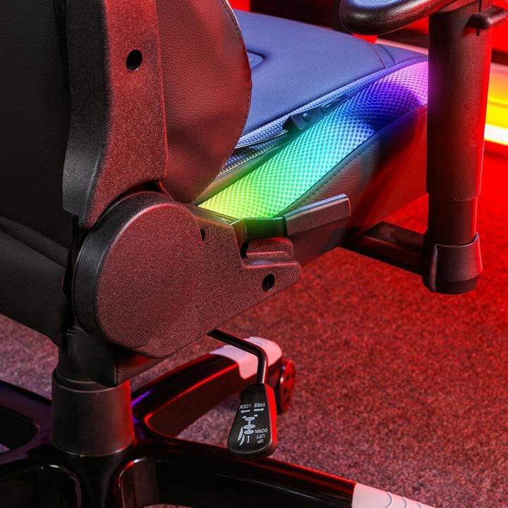 Produktbild X Rocker Chaise de jeu eSports compacte RVB Agility JR Noire/Grise