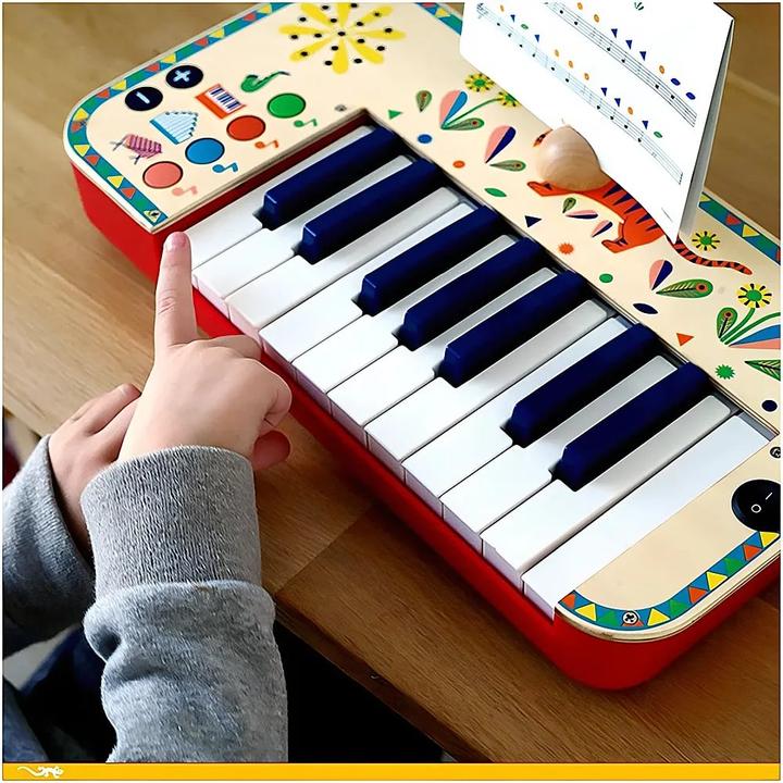 Actual product image Djeco Keyboard (English, French, German, Italian)