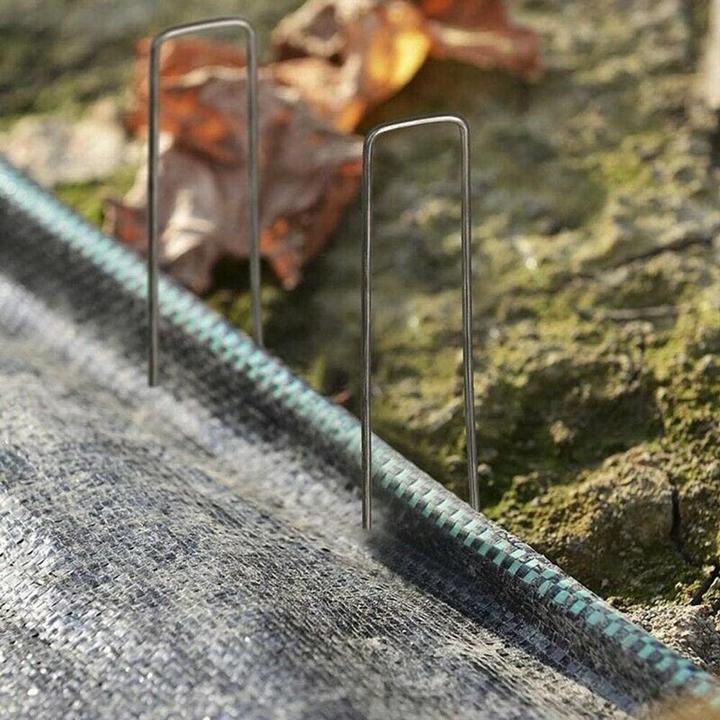 Produktbild König Design Bodenanker Erdanker Heringe Unkrautvlies Erdnägel Zeltheringe Stahl verzinkt Neu