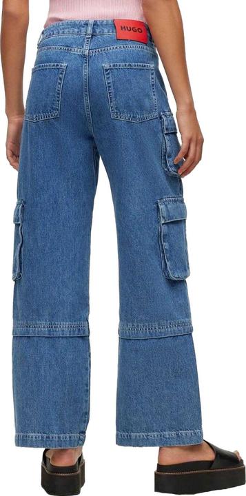 Immagine prodotto HUGO Gashia Jeans Distintivo in Pelle Vestibilità Rilassata Donna (25)