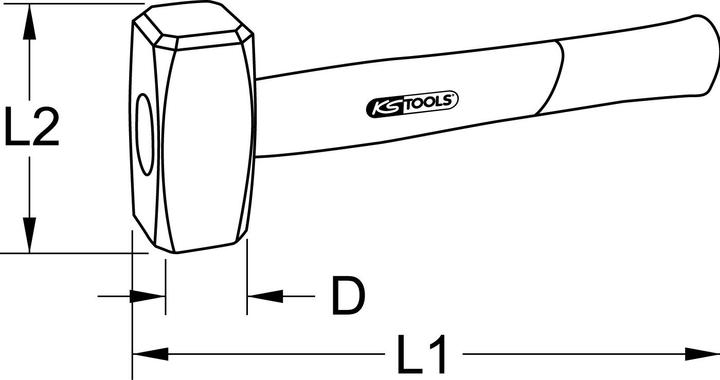 Actual product image KS Tools Mallet (2100 g)