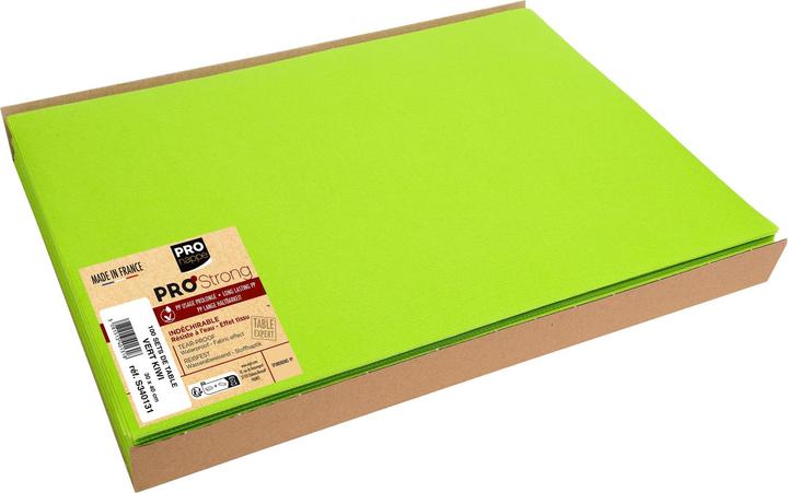 Image du produit PROnappe Set de table jetable Spunbond, 400 x 300 mm, kiwigrn (100 pcs, 30 x 40 cm)