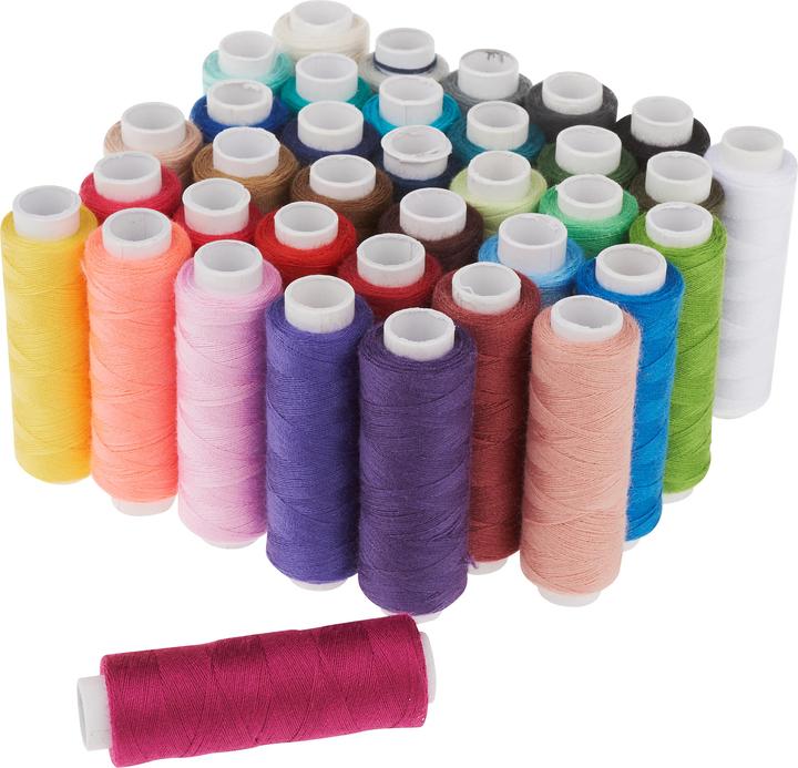 Actual product image VBS Colourful assorted sewing thread set (100 m)