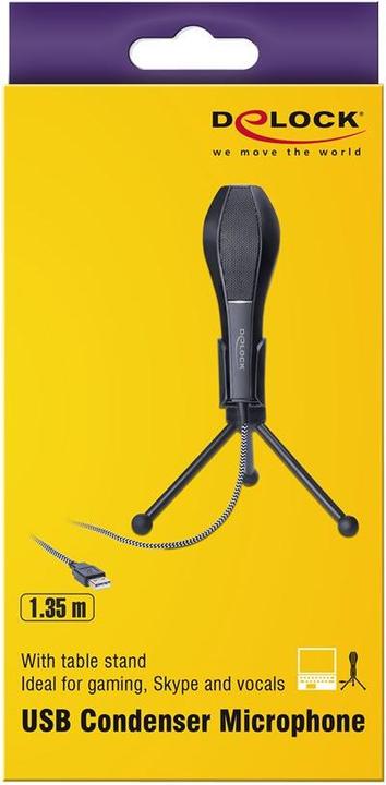 Actual product image Delock USB Microphone with table stand