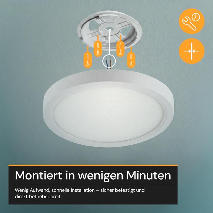 Image du produit Enovalite Panneau LED CCT rond télécommandé (2200 lm)