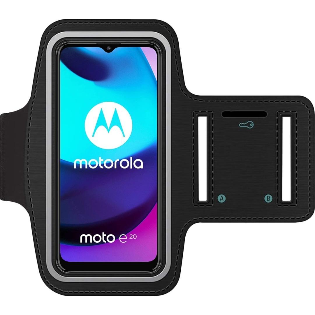 SmartFitness Motorola Moto E20 Handy Sport Armband, Smartphone Sportarmband, Schwarz
