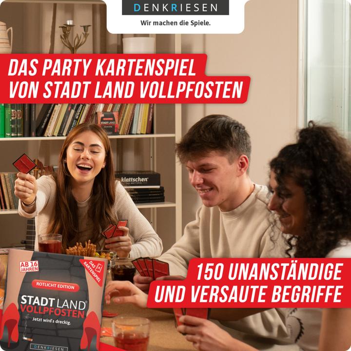 Image du produit Denkriesen Stad Land Vollpfosten - Jeu de cartes Red Light Edition (d) (Allemand, 3 - 6 Joueur)