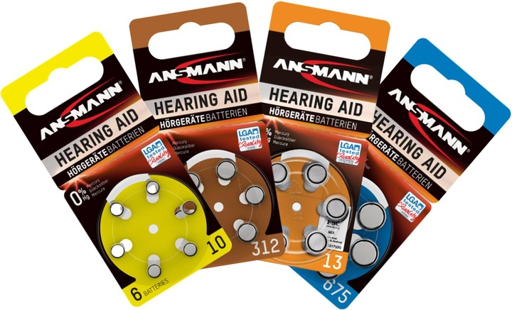 Produktbild Ansmann 1x6 Zinc-Air 675 (PR 44) Hörgeräte Batterien (6 Stk., 675)