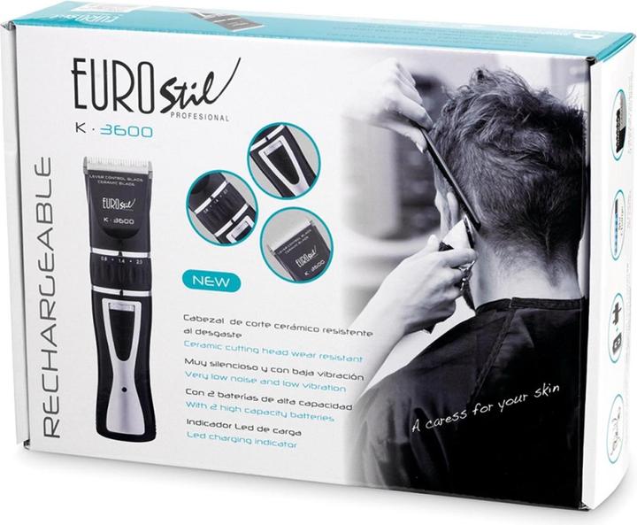 Caso Eurostil Electrica K3600 Ceramico Recargable Hair Clipper Black 5W