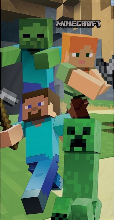 Actual product image Character World Minecraft Bath Towel (70 x 140 cm)