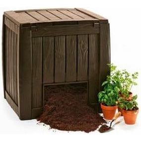 Keter, Compostiera + sacco da giardino, KOMPOSTOWNIK 340L BRĄZ (340 l)