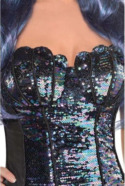 Actual product image Amscan Corset Sea Siren size M/L (L, M)