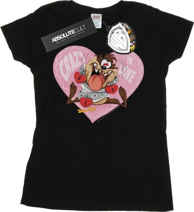 Produktbild Looney Tunes Taz Valentine's Day Crazy In Love TShirt (L)