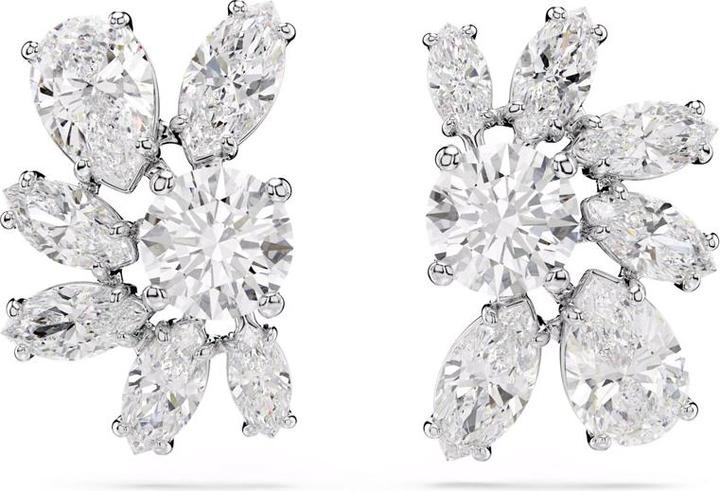 Produktbild Swarovski Mesmera Ohrstecker Verschiedene Schliffe Blume Weiss Rhodiniert (Swarovski Metall)