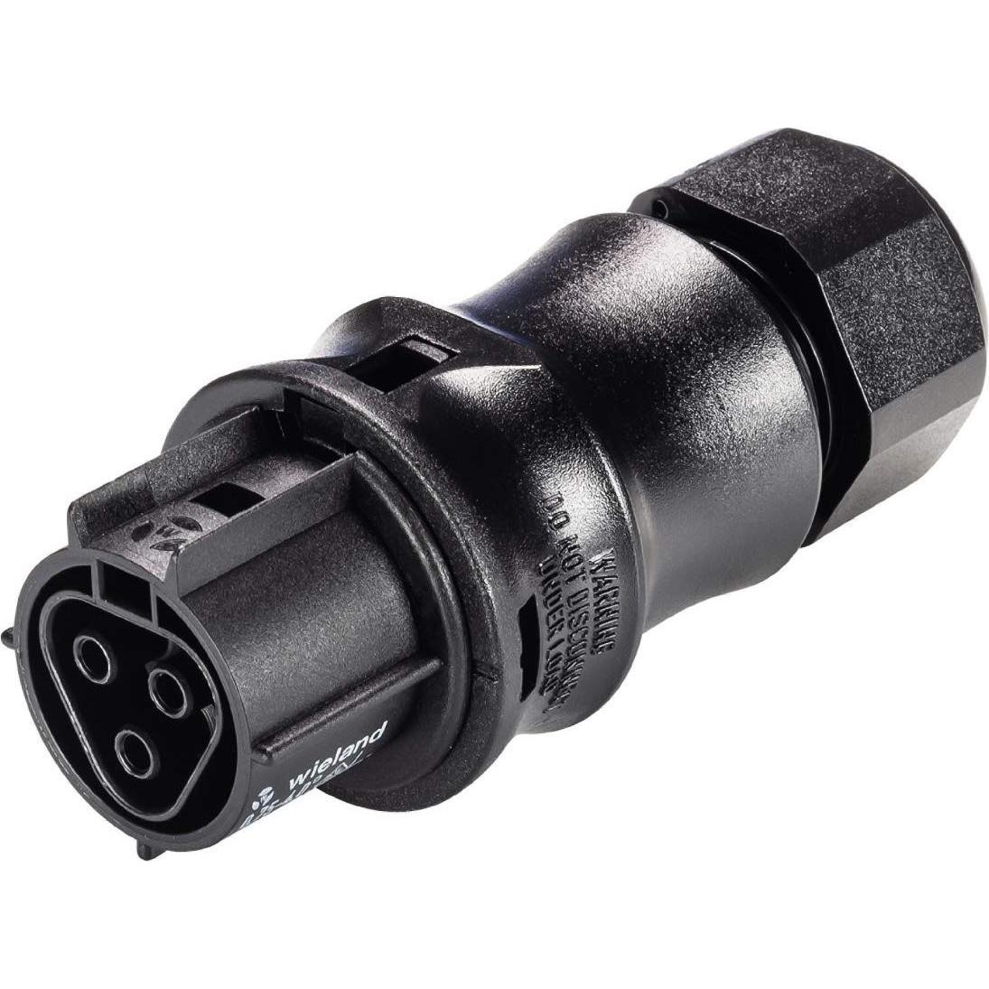 Wieland RST20I3S B1 ZR2 SW Connettore a spina RST20I3S B1 ZR2 SW RST20I3SB1ZR2SW, Cavo + Spina elettrica, Nero