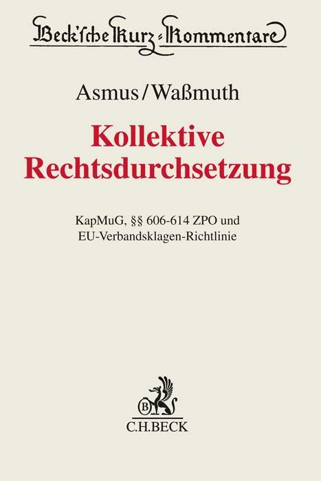 Produktbild BECK Musterfeststellungsklagen (Deutsch, Thomas Asmus, 2021)