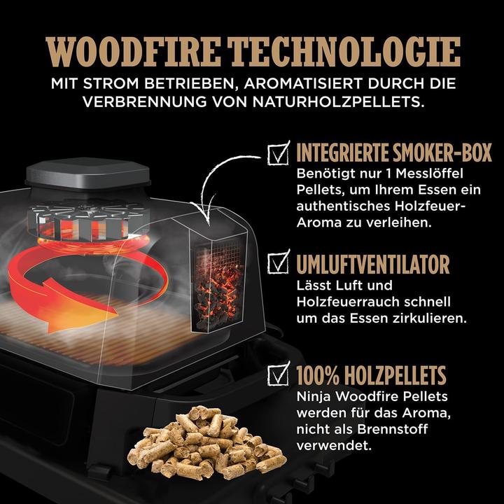Actual product image Ninja Woodfire Outdoor Grill (2.40 kW)