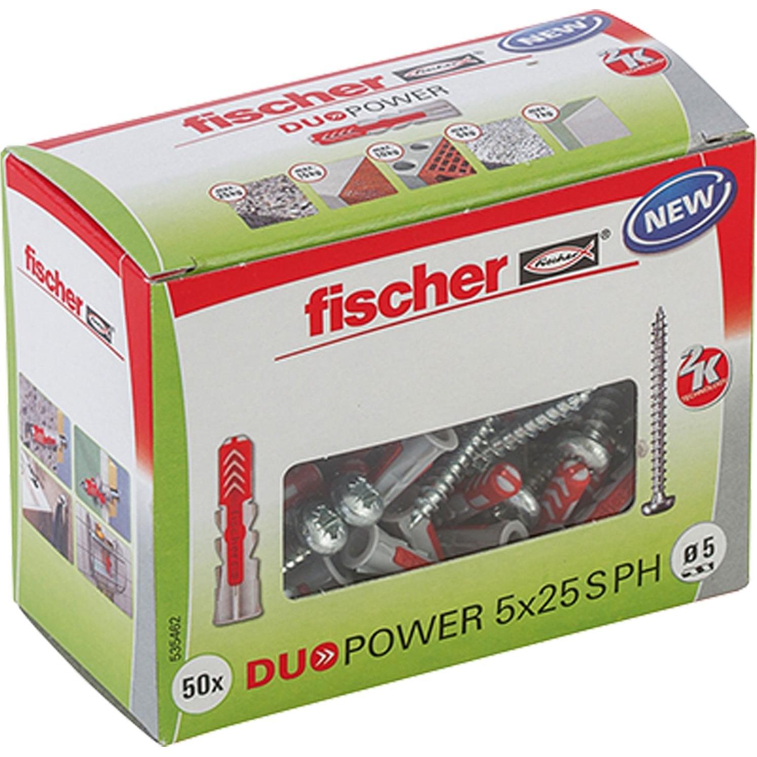 Fischer, Dübel, DuoPower 5x25 S PH (50 Stk.)
