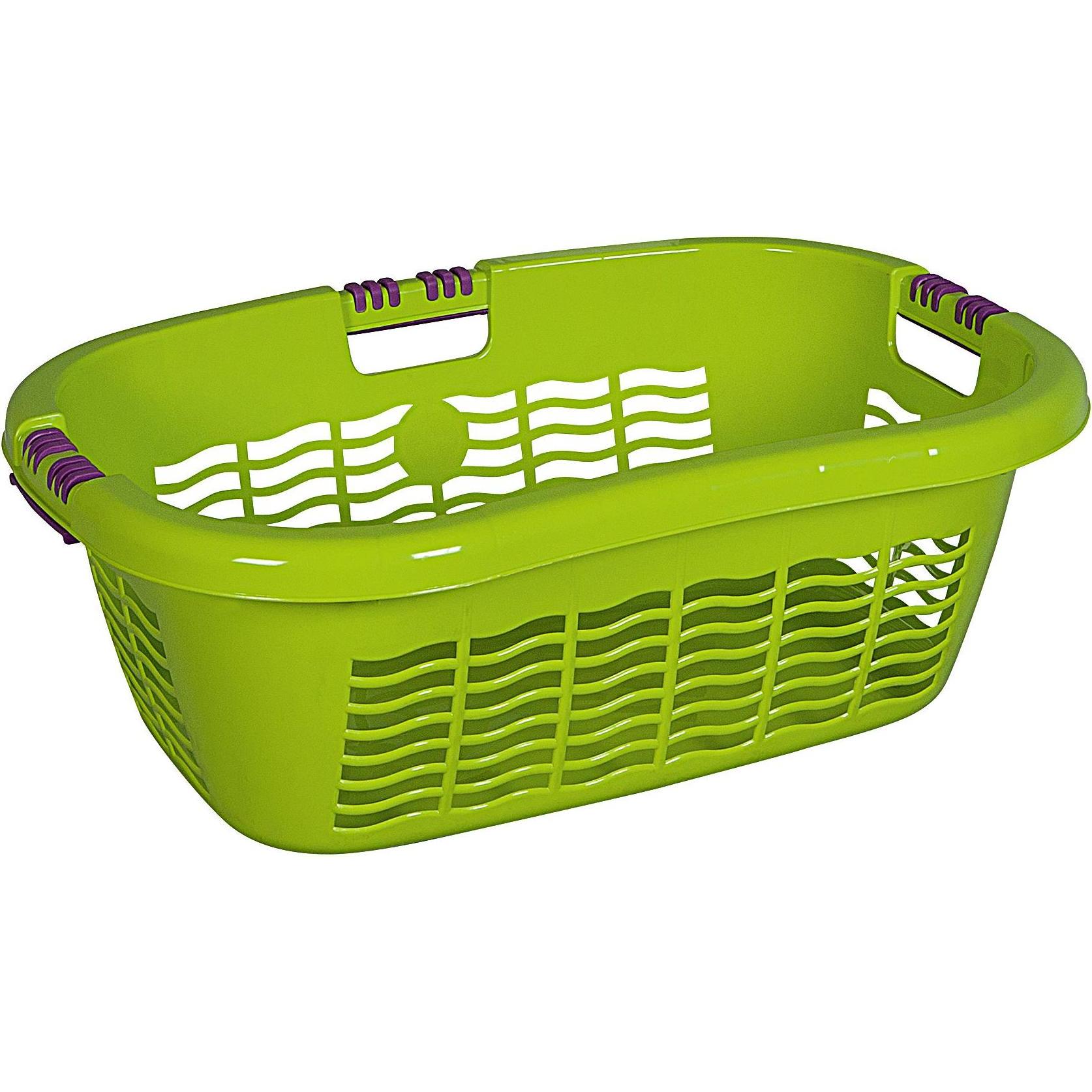 5x Lockweiler, Wäschekorb, Wäschekorb Ergo mit Softgriff 65x45x25cm limone