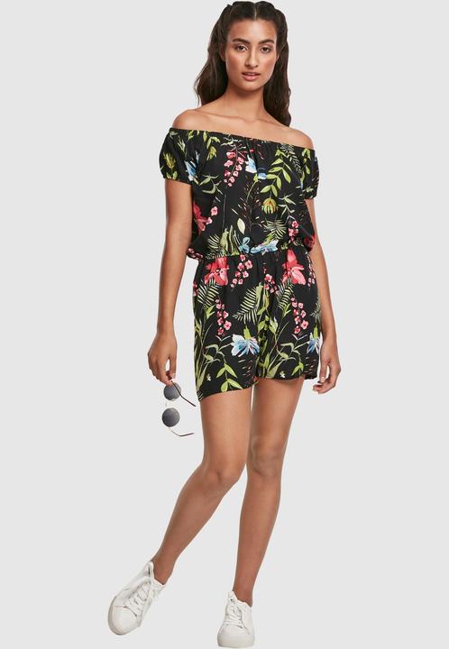 Produktbild Urban Classics Ladies AOP Off Shoulder Short Jumpsuit (L)