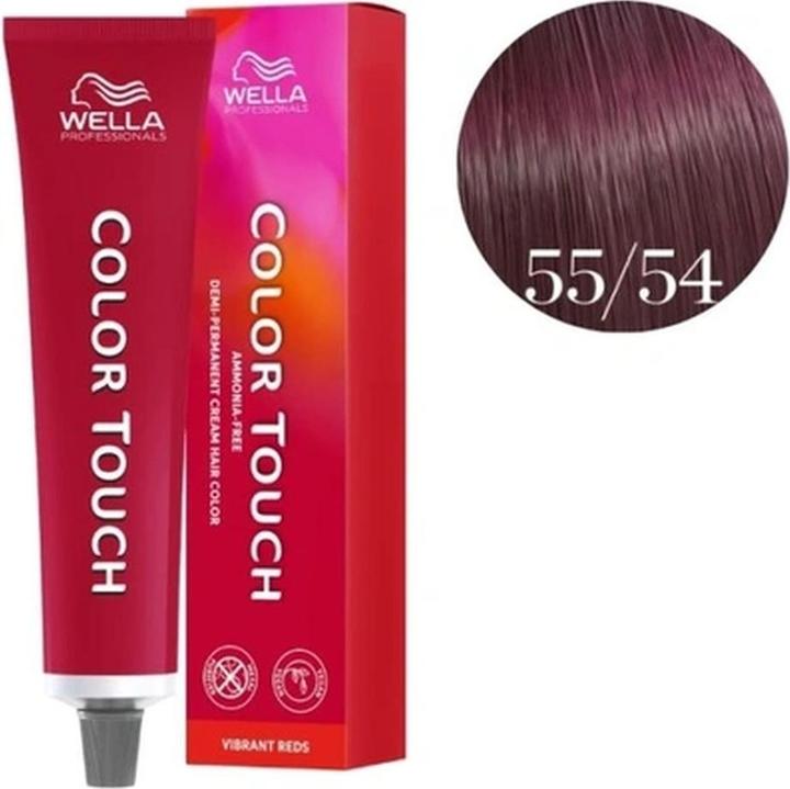 Produktbild Wella Color Touch Vibrant Reds - P5 55/54 (55/54 hellbraun intensiv mahagoni-rot)