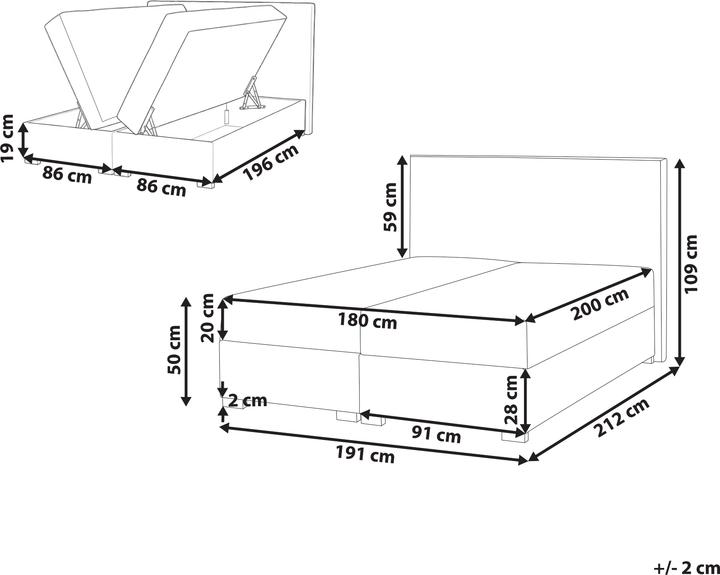 Produktbild Beliani Major (180 x 200 cm)