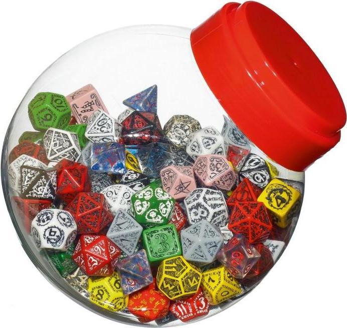 Produktbild Q Workshop JMIX04 - Würfelbecher mit D4, D6, D8, D10, D12, D20, D100 (150)