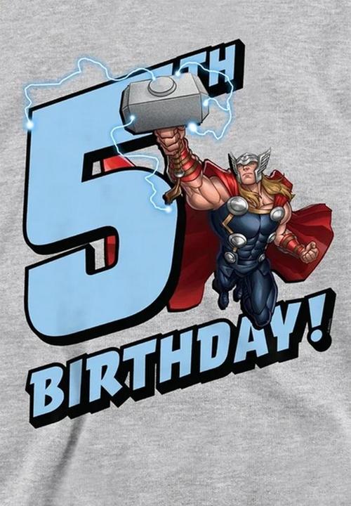 Produktbild Kapuzenpullover meliert 5. Geburtstag (128)