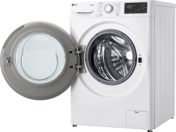 Actual product image LG F4R3710NSWW Washing machine 10 kg AI DD, Class A-10%, 1400 rpm, Auto-dosing, Wi-Fi (10 kg, Left)