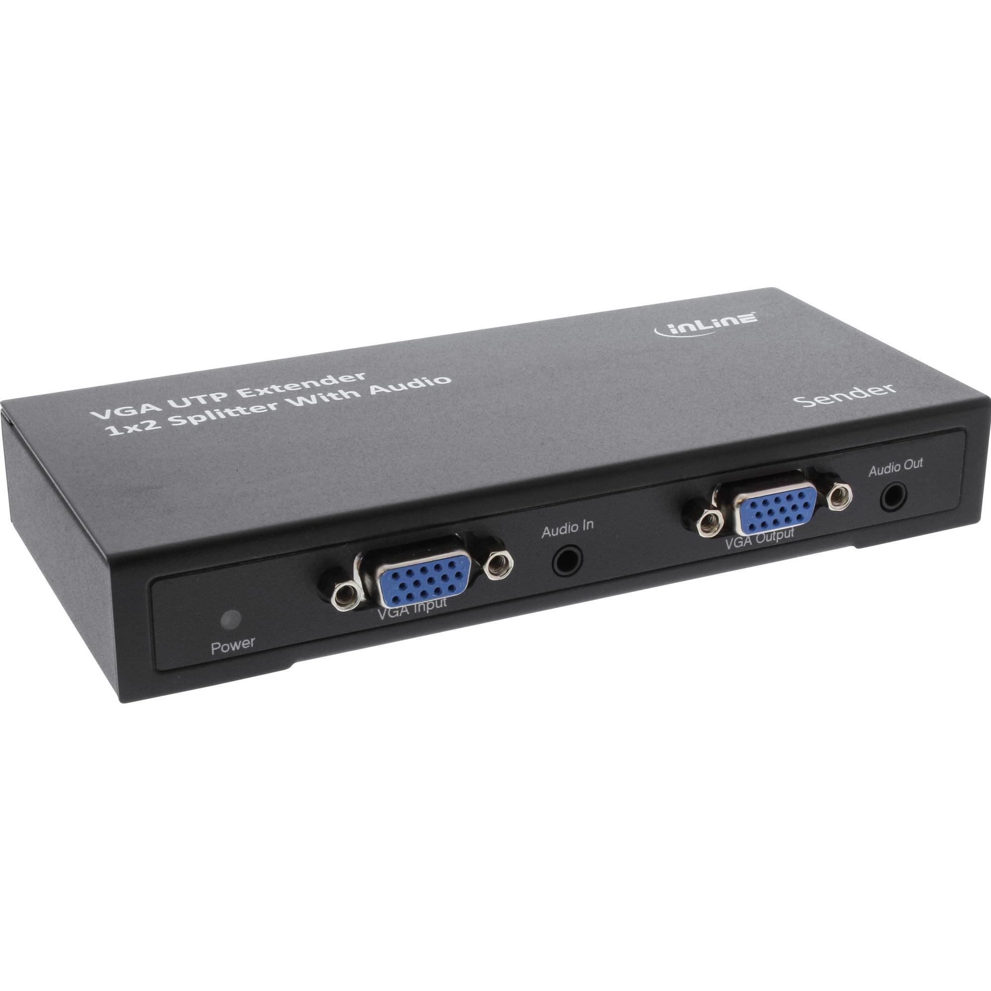 InLine 1 zu 2 VGA Extender & Splitter über UTP, Switch Box